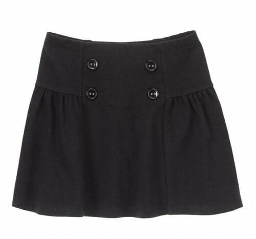 Falda Gymboree Button Skirt negro