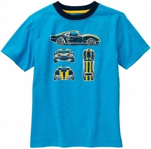 Camiseta Gymboree Racecar manga larga celeste