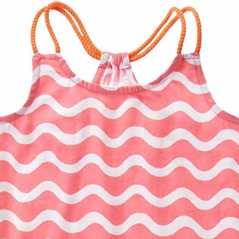 Vestido Gymboree Wave Print rosa bebe