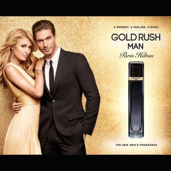 Gold Rush de Paris Hilton hombre flyer
