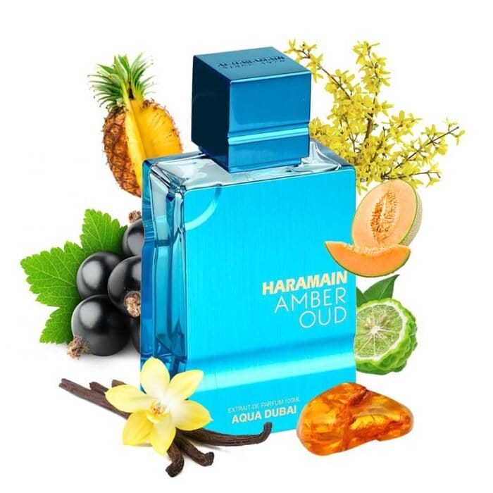 Amber Oud Aqua Dubai Extrait De Parfum de Al Haramain unisex flyer