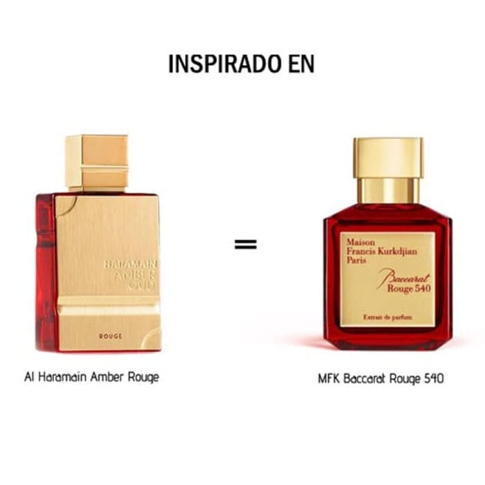 Perfume Amber Oud Rouge de Al Haramain unisex edp 60ml - Imagen 4