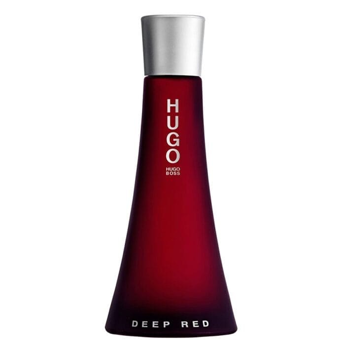 Hugo Deep Red de Hugo Boss para mujer botella