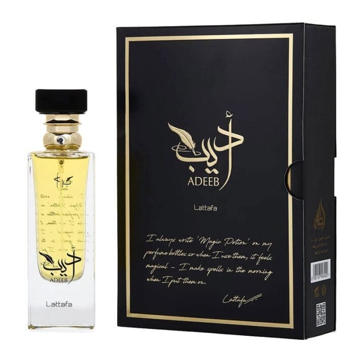 Perfume Adeeb de Lattafa para hombres y mujeres Edp 80ml