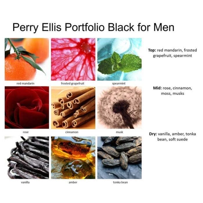 Portfolio Black DE Perry Ellis para hombre flyer