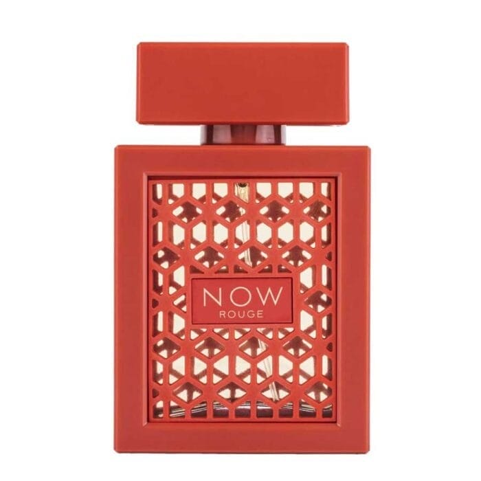 Rave Now Rouge de Lattafa unisex Edp botella