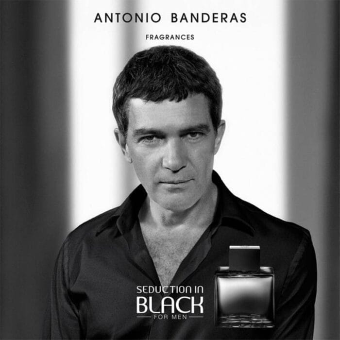 Seduction in Black de Antonio Banderas para hombre flyer
